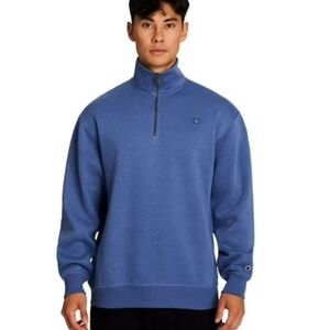 Champion Mens Quarter Zip Mock Collar Pullover Size Medium